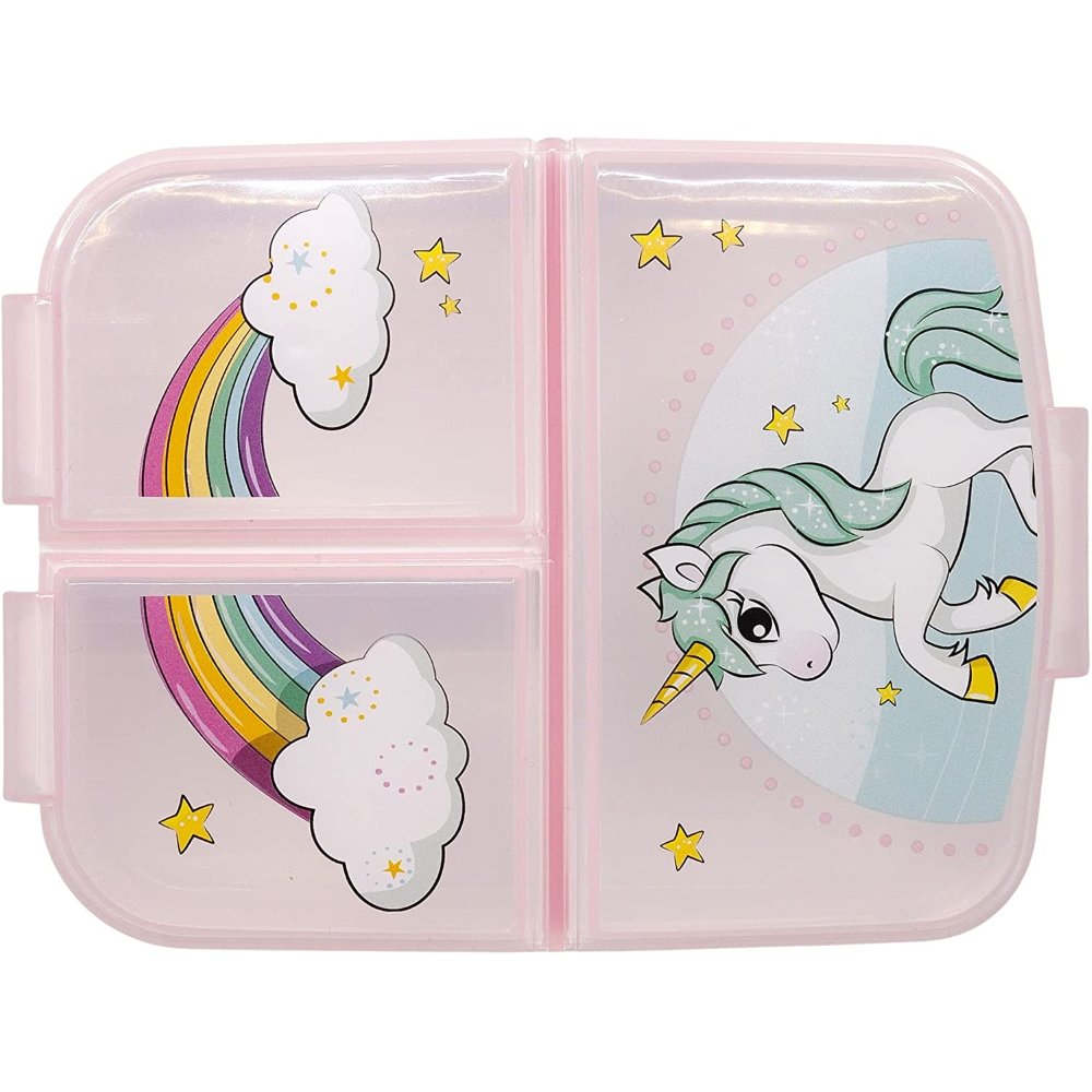 Portamerenda Multiscomparto Unicorno Porta Pranzo Scuola Tempo Libero - St09722