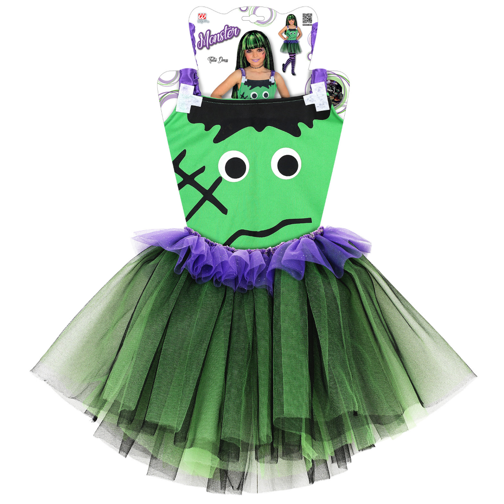 Costume Vestito Abito Travestimento Carnevale Halloween Mostro Bambina - 96536