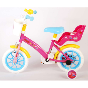 Bicicletta Peppa Pig 12" Età 3/4 Anni con Rotelle - 34593