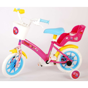 Bicicletta Peppa Pig 12" Età 3/4 Anni con Rotelle - 34593