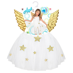 Set Travestimento Angelo Tutu Ali Accessori Carnevale Natale - 10322
