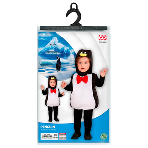 Costume Carnevale Pinguino Vestito Copricapo Bambino 1/3 Anni Abito Travestimento - 1895e