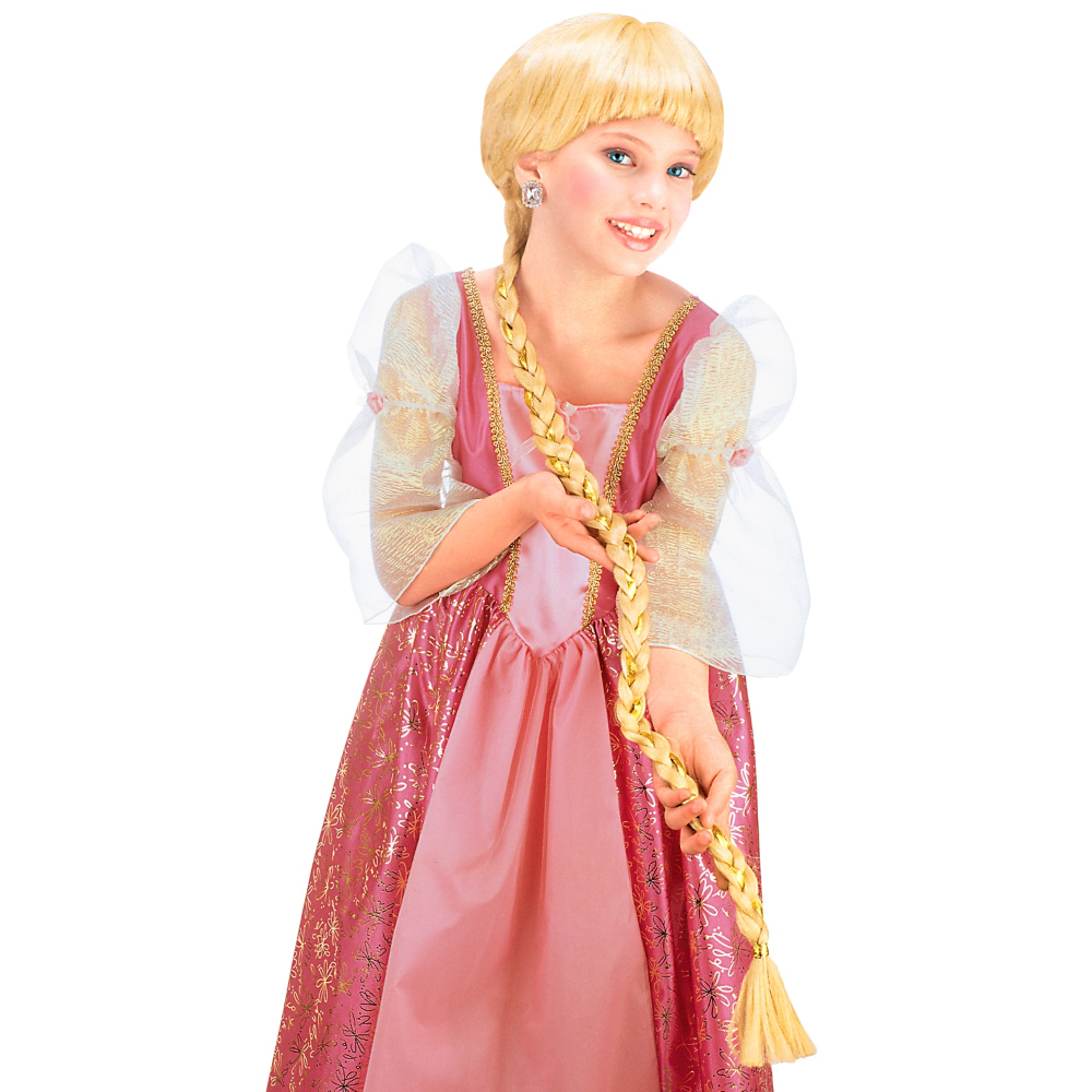 Parrucca Rapunzel con Treccia Extra Lunga Accessori per Abito Vestito Travestimento Carnevale - 6290r