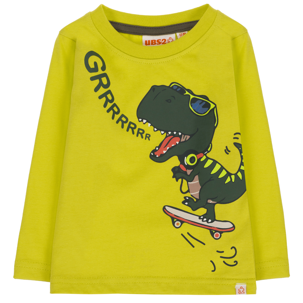 T-Shirt M.l. Dinosauri Neonato Bambino Ubs2 100%co Organico - H229638
