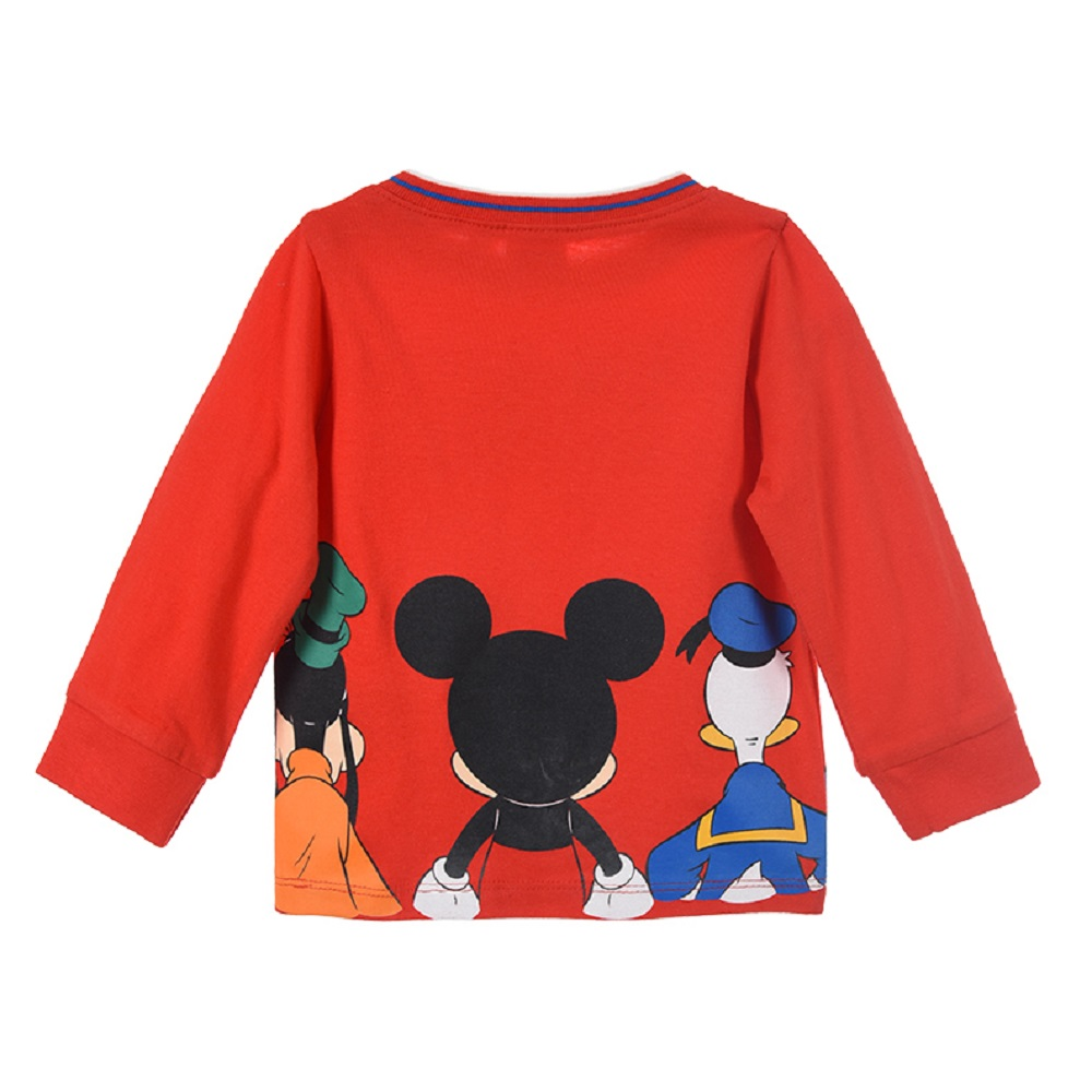 T-Shirt M.l. Mickey Mouse DISNEY Topolino Maglietta Neonato Sun City - Vh0009rosso