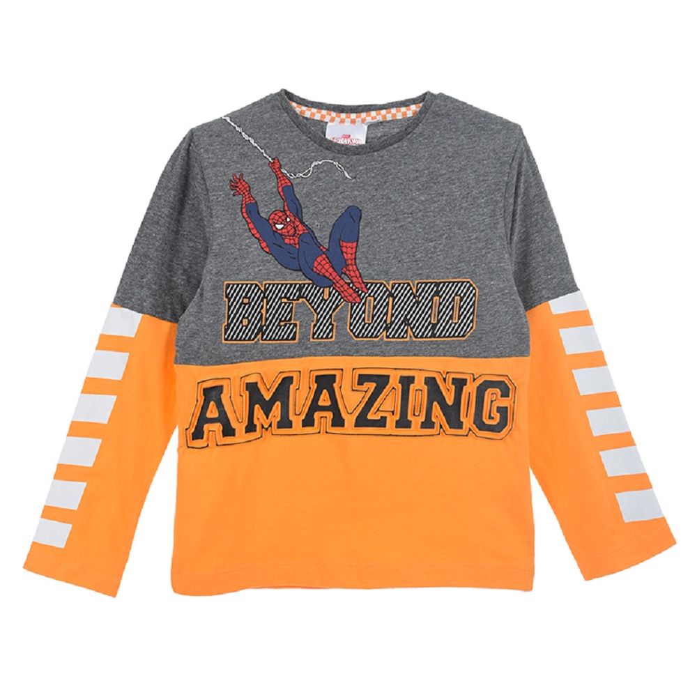 T-Shirt M.l. Spiderman MARVEL Bambino Ragazzo Sun City - Vh1158arancione