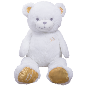 Peluche Gigante Orso Bianco Gaston Morbido Pupazzo 100 CM - 16606