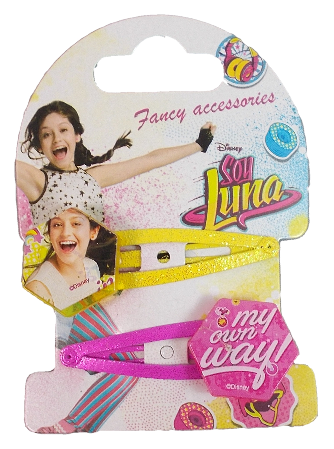 Clik Clak Soy Luna DISNEY per Capelli 2 Pezzi - Wdsl029giallo