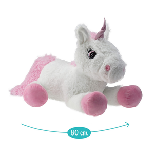 Peluche Gigante Unicorno Lady Morbido Pupazzo 80 CM - 16611