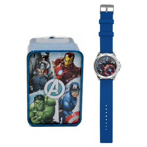 Orologio Avengers MARVEL Capitan America da Polso Analogico in Scatola di Latta - Mv15785