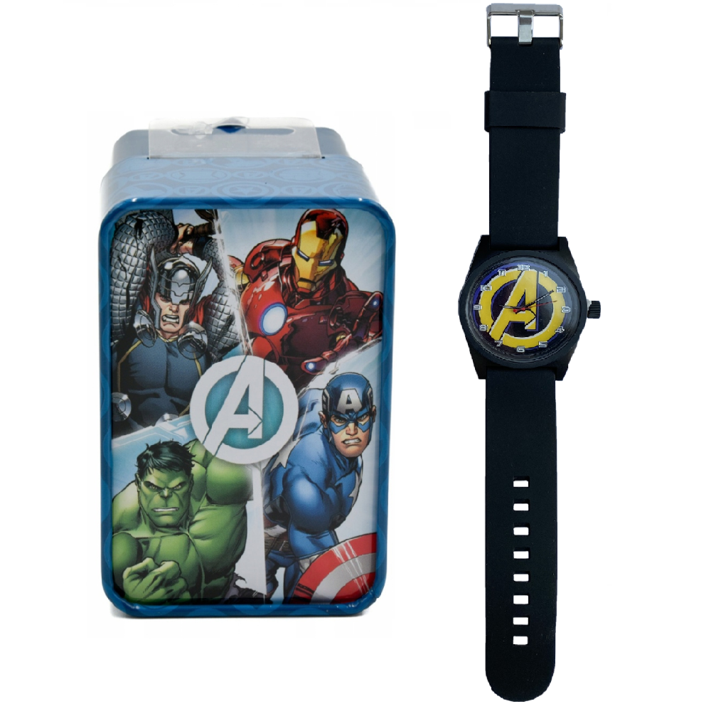 Orologio Avengers MARVEL da Polso Analogico in Scatola di Latta - Mv15787