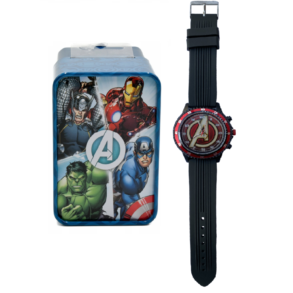 Orologio Avengers MARVEL da Polso Analogico in Scatola di Latta - Mv15784