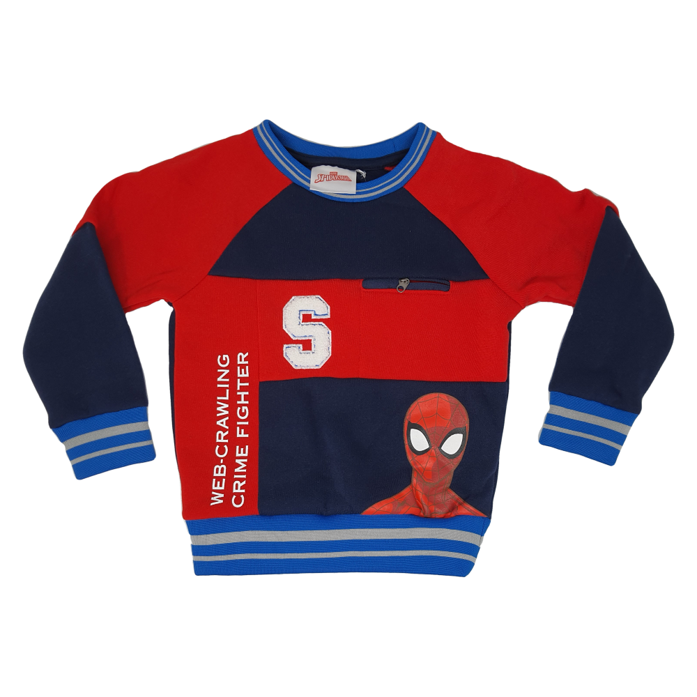 Maglione Spiderman MARVEL Maglietta Bambino Sun City - Vh1055blu