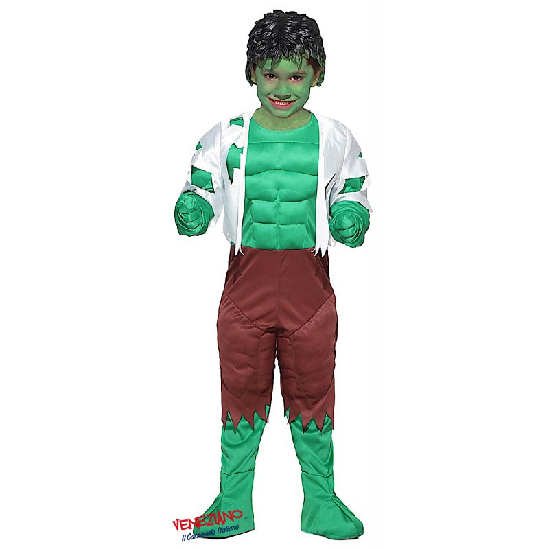 Costume Vestito Abito Travestimento Carnevale Bambino Mostro Verde Baby 28016