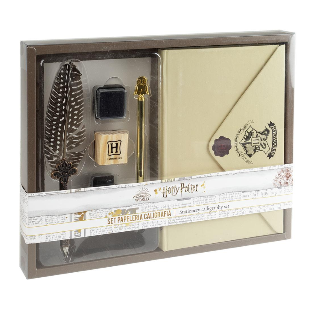 Set Cancelleria Harry Potter Hogwarts 5 Pezzi con Penna Stilografica - 3662