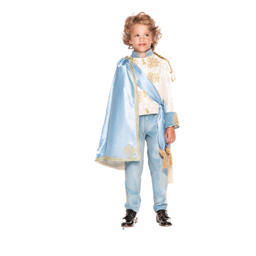 Vestito Carnevale Principe Del Regno Incantato Costume Travestimento Bambino - 28061