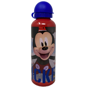 Borraccia in Alluminio Mickey Mouse DISNEY Topolino con Beccuccio e Coperchio 500 Ml - D04286mc/b