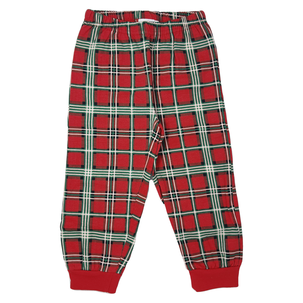 Pigiama Natalizio Minnie Mouse DISNEY T-Shirt Pantalone 100% Cotone Felpato Adulto - Min0705