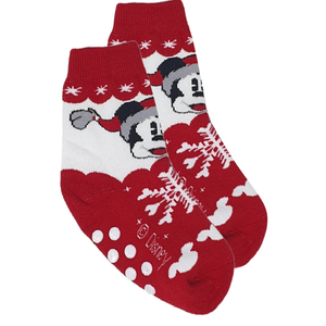 Calzini Antiscivolo Natale Mickey Mouse DISNEY Topolino in Spugna Bambini - Mic0674