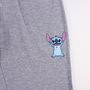 Pigiama Invernale Stitch DISNEY Lilo & Stitch 100% Cotone Jersey Adulto - 0345