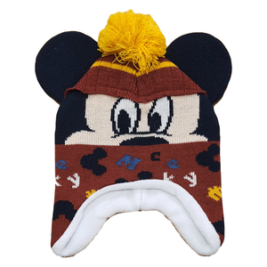 Cappello Invernale Mickey Mouse DISNEY Topolino Modello Peruviano Neonata Sun City - Vh4129arancione