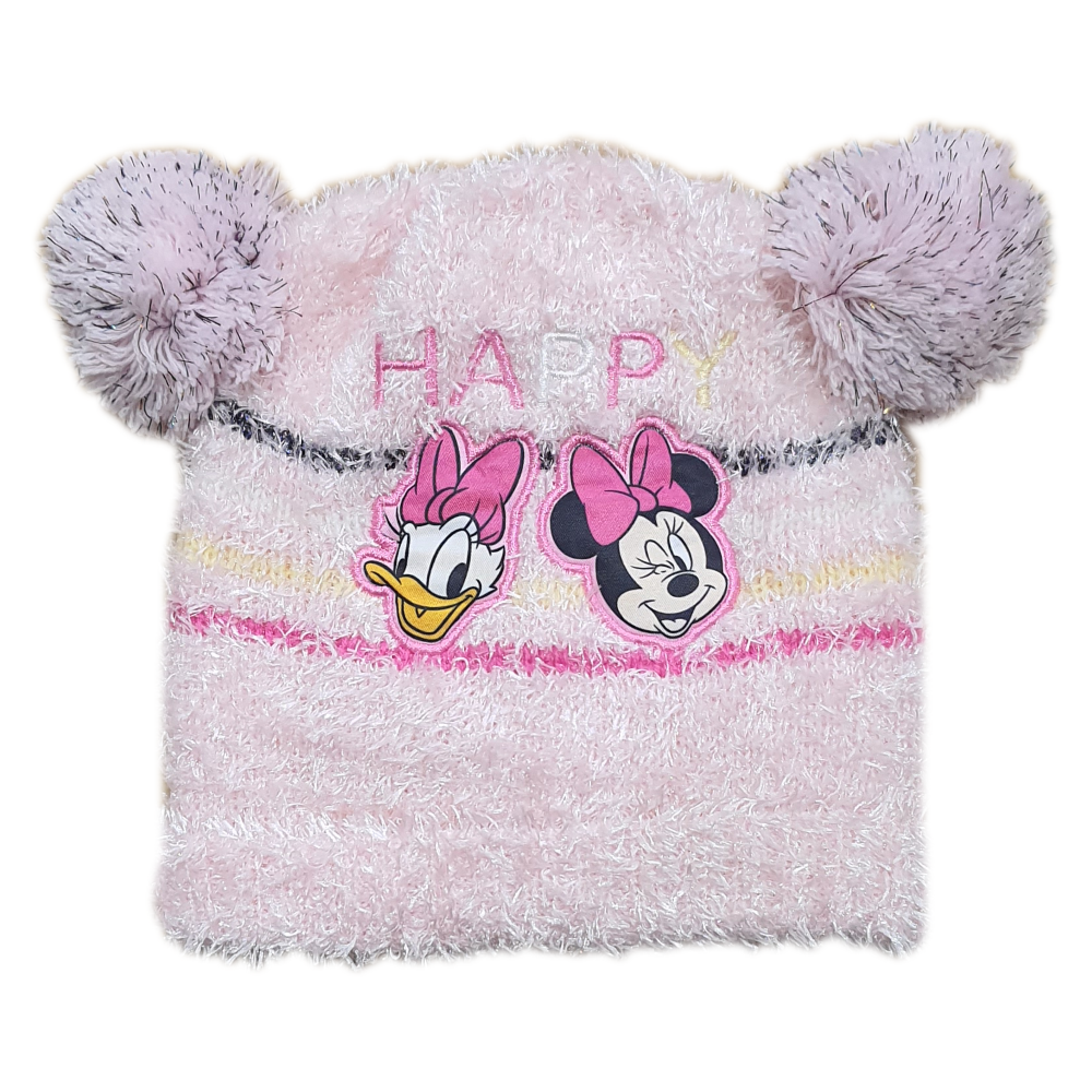 Cappello Invernale con 2 Pon Pon Minnie Mouse DISNEY Neonata Sun City - Vh4002rosa