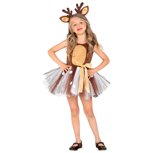 Set Travestimento Renna Tutu Copricapo Accessori Carnevale Natale - 10505