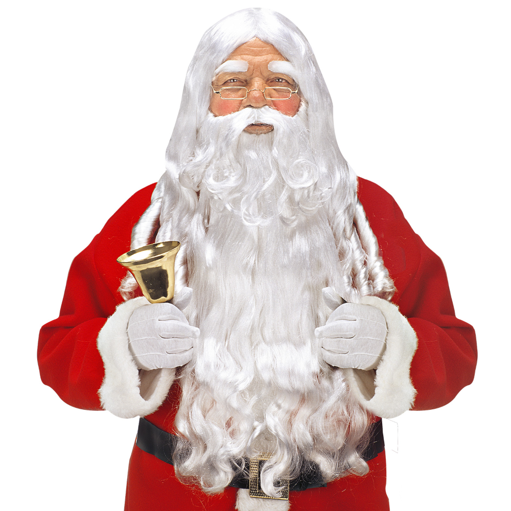 Parrucca Babbo Natale Barba, Baffi e Sopracciglia Articolo Travestimento Natalizio
