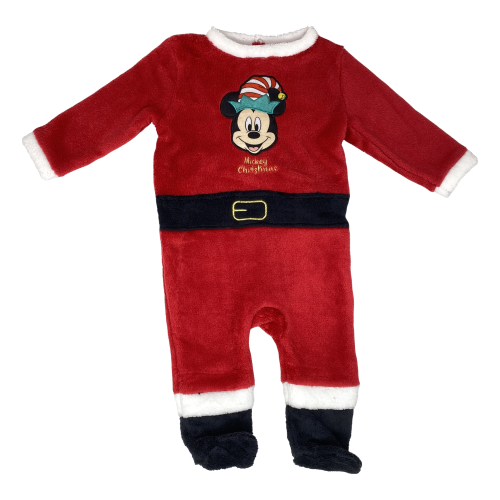 Tutina Natalizia Mickey Mouse DISNEY Topolino Pigiama Neonato Sun City - Vh0347