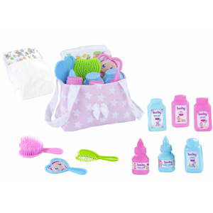 Bambola con Accessori Bagnetto Rauber 28 CM 11 Pezzi Vasca- 2708+0116