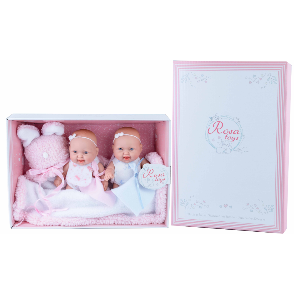 Bambole Gemelli Rauber con Accessori 20 CM in Scatola - 2125