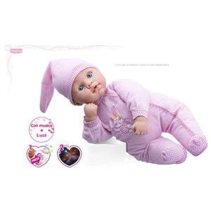 Bambola con Luci e Suoni Rauber 40 CM Accessori in Scatola - 3912