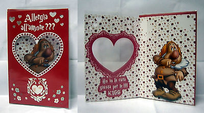 Biglietto Auguri DISNEY Sette Nani Amore 17,5x11 CM Eolo
