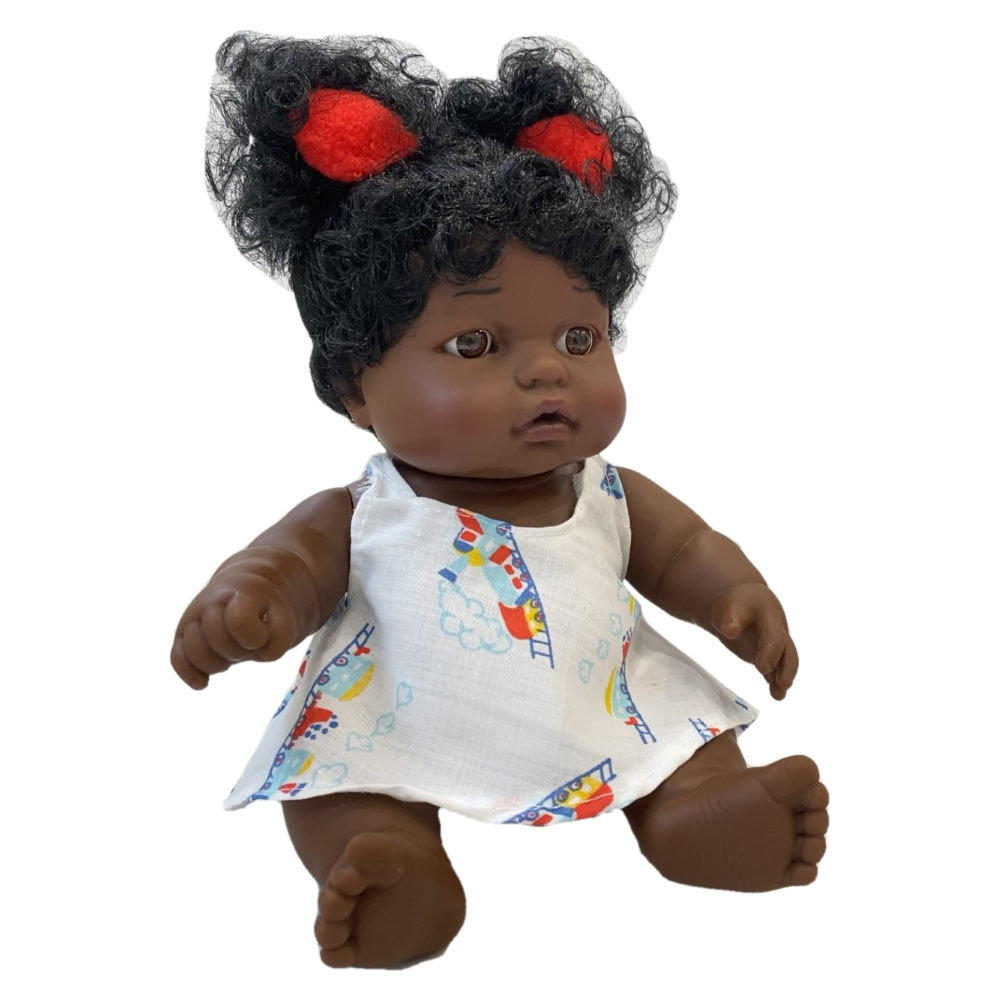 Bambola con Accessori Rauber Profumata Vestitino Pelle Nera 25 CM Bambolotto - 2175/8