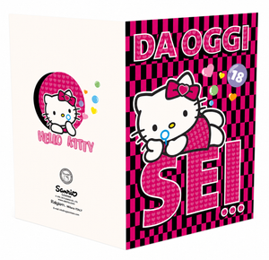 Biglietto Auguri 18 Anni Hello Kitty Originale Sanrio per Ragazza