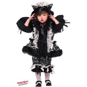 Vestito Carnevale Zebra Costume Travestimento Bambina - 51028