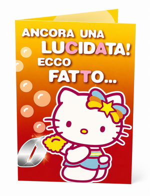 Biglietto Auguri Hello Kitty Biglietto di Buon Compleanno Originale con Grafica Colorata