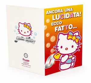 Biglietto Auguri Hello Kitty Biglietto di Buon Compleanno Originale con Grafica Colorata