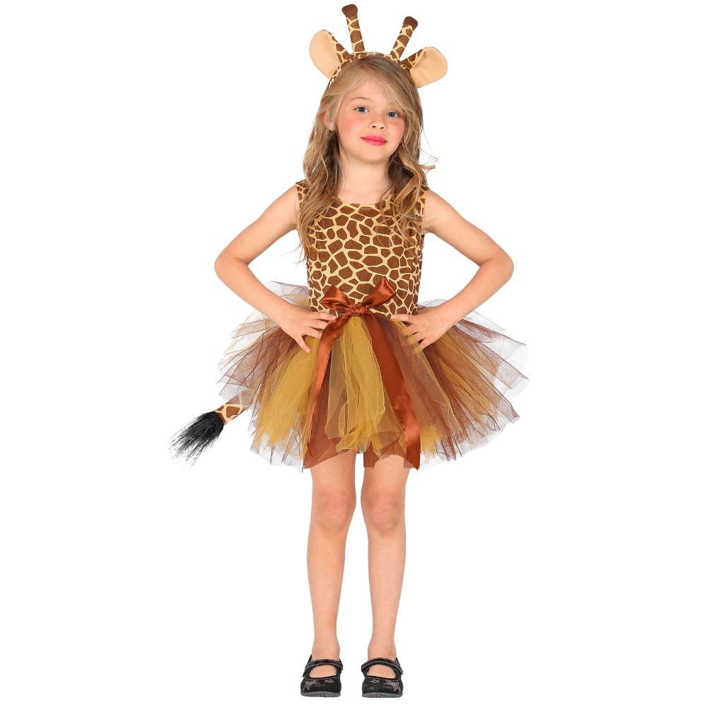 Set Travestimento Giraffa Tutu Copricapo Accessori Carnevale - 10361