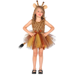 Set Travestimento Giraffa Tutu Copricapo Accessori Carnevale - 10361