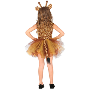 Set Travestimento Giraffa Tutu Copricapo Accessori Carnevale - 10361