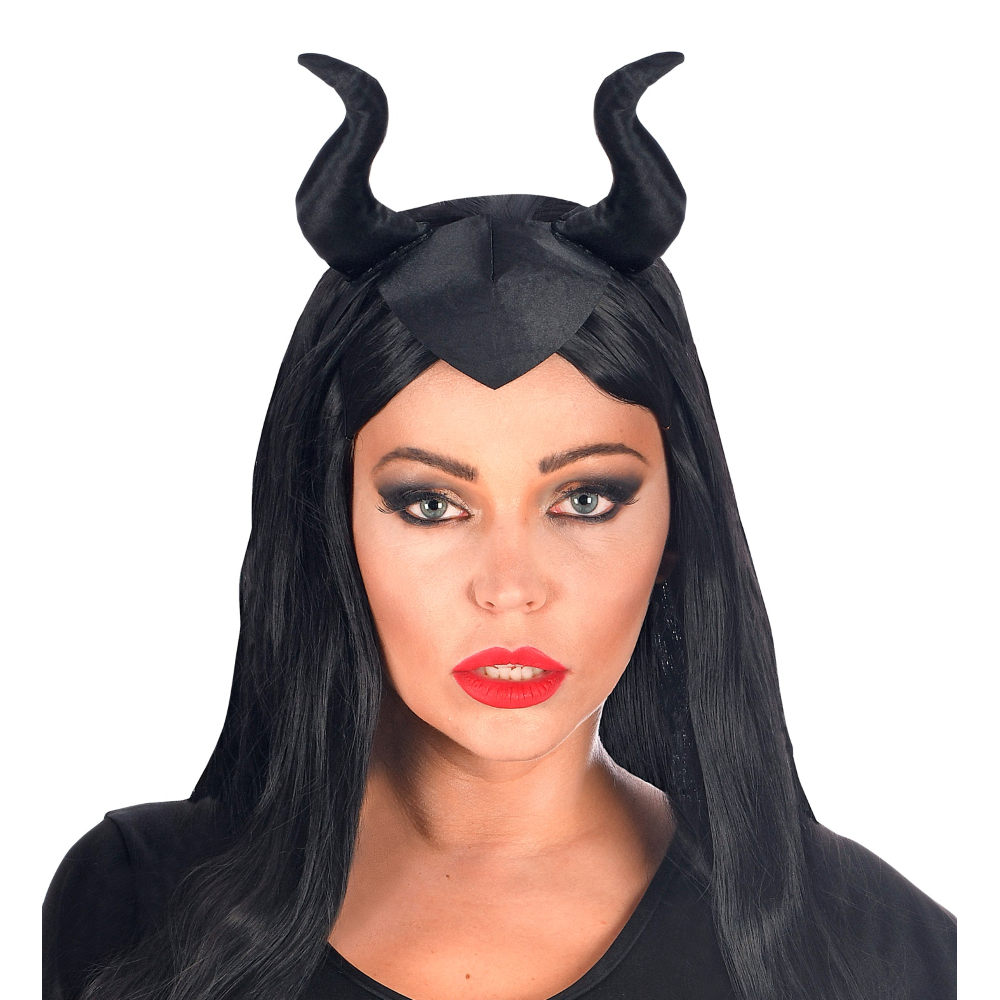 Cerchietto con Applicazioni Malefica Accessori Travestimento Carnevale - 00310