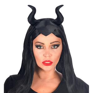 Cerchietto con Applicazioni Malefica Accessori Travestimento Carnevale - 00310