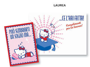 Biglietto Auguri DISNEY Hello Kitty 18° Compleanno 02