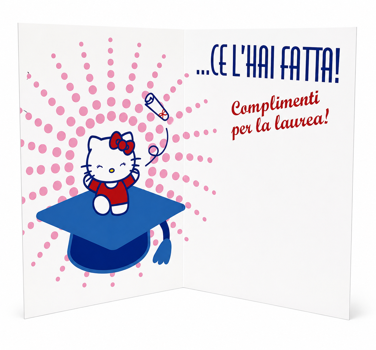 Biglietto Auguri Hello Kitty Biglietto Originale di Compleanno con Grafica Dolce e Simpatica