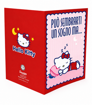 Biglietto Auguri Hello Kitty Biglietto Originale di Compleanno con Grafica Dolce e Simpatica