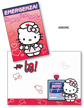 Biglietto Auguri DISNEY Hello Kitty Amore