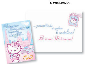 Biglietto Auguri DISNEY Hello Kitty Matrimonio 01