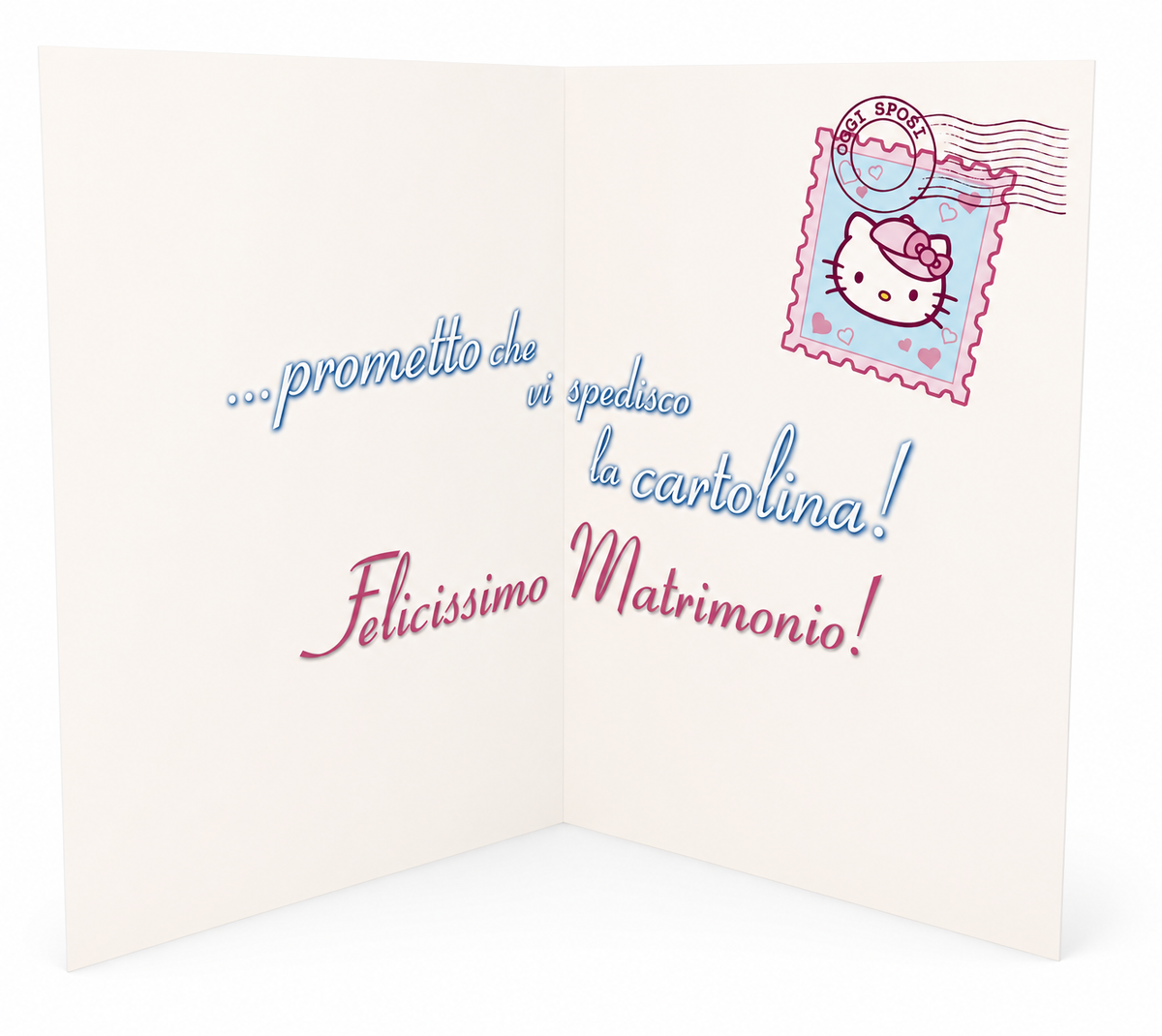 Biglietto Auguri Matrimonio Hello Kitty Originale Sanrio Tema Viaggio Sposi
