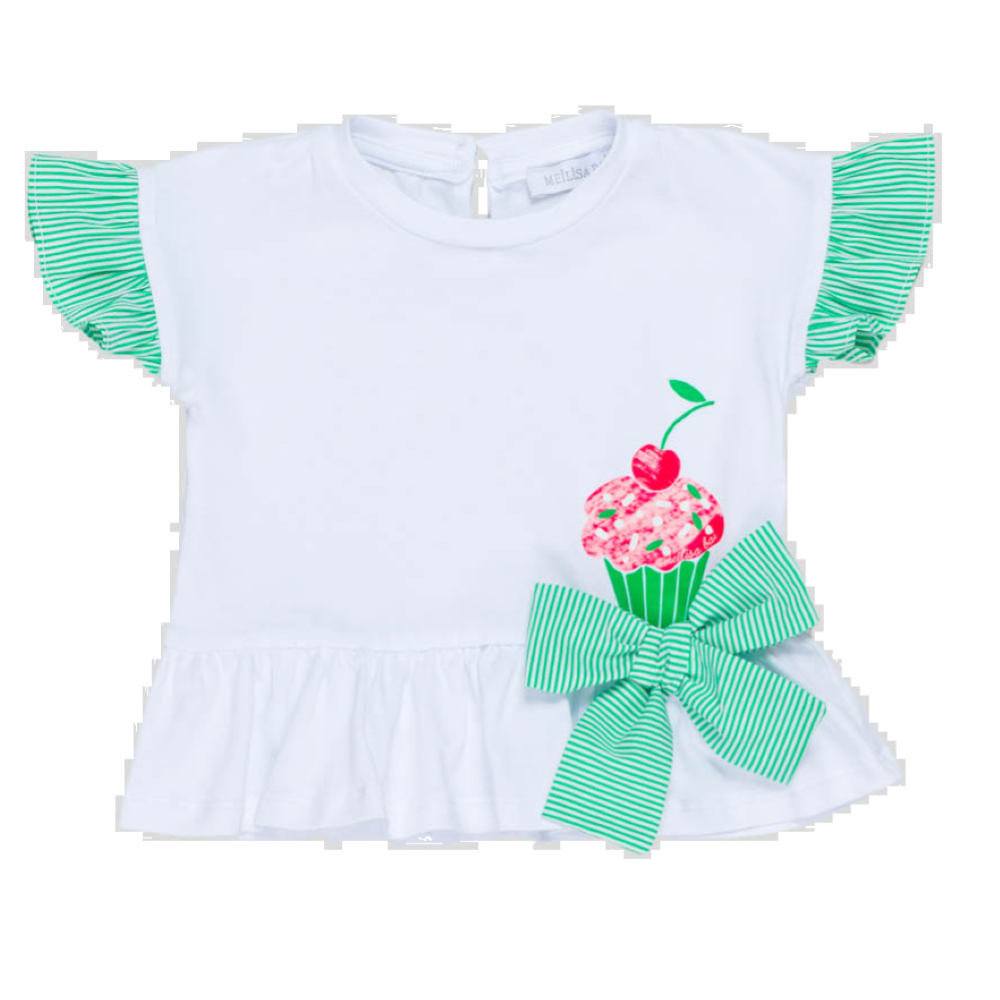 T-Shirt Neonata Maglietta con Fiocco Mailisa Bai - Fl5086